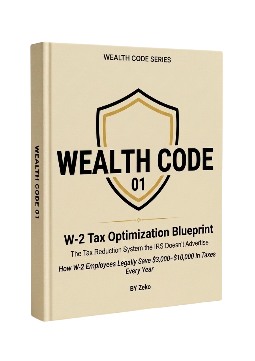 Wealth Code 01 — W-2 Tax Optimization Blueprint